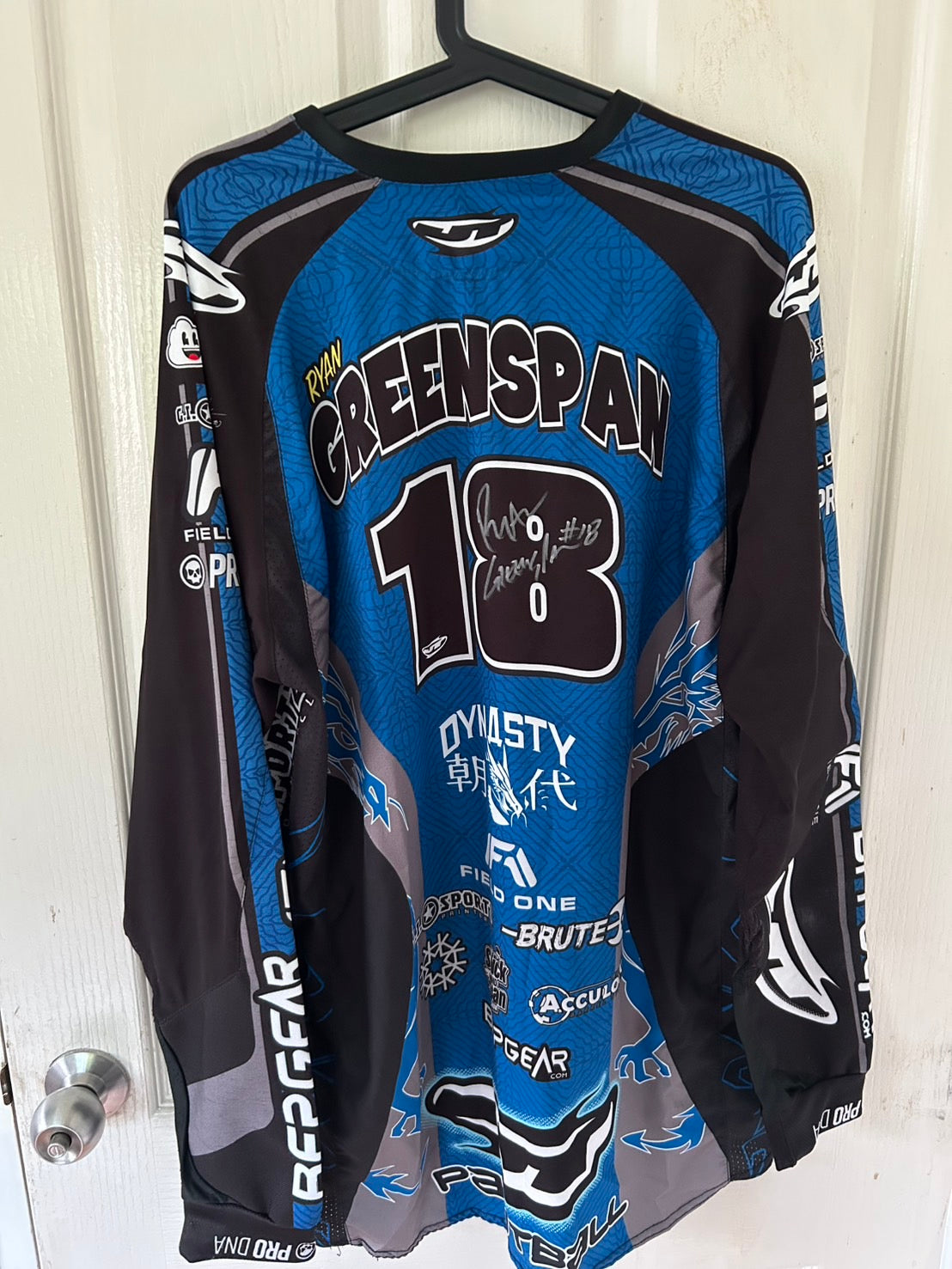 DYNASTY Ryan Greenspan NXL game used Jersey - Signed COLLECTOR ITEM