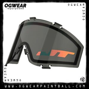 JT FLEX 8/PREMISE/PROFLEX/SPECTRA THERMAL MASK LENS - SMOKE W/ CHROMATIC RED LOGO